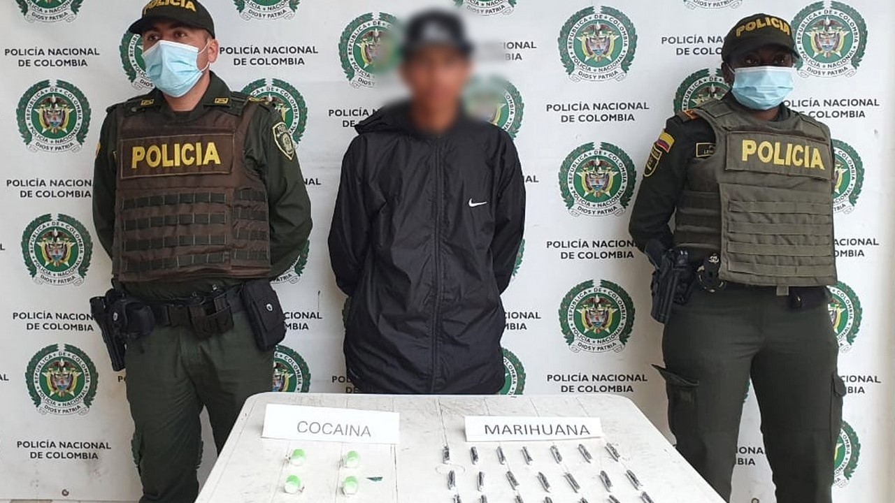 Lo cogieron en Yolombó con cocaína y marihuana