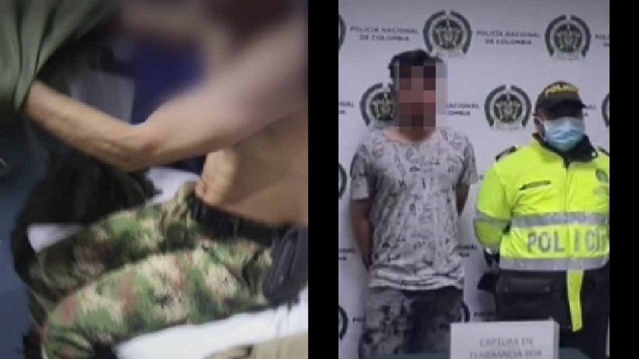 Dos soldados heridos por una granada que tiró un hombre