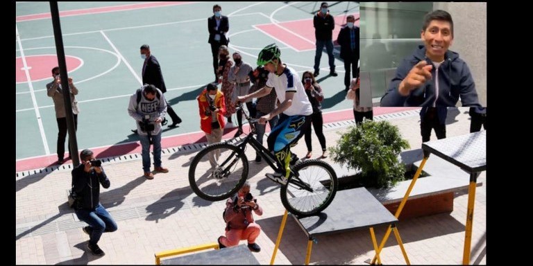 VIDEO: "Es un gran día para el ciclismo colombiano": Nairo Quintana tras la inauguración del Colegio de la Bici 1 nairo quintana colegio bici