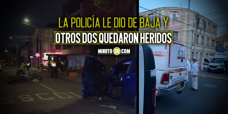 Presunto ladrón cayó muerto en medio de una persecución tras robo de un carro 1 Balacera