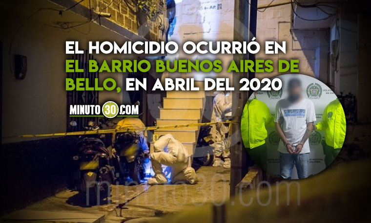 EN VIDEO: En Bello agarraron a alias “Jara”, quien habría asesinado a tiros a un hombre en un callejón 1 Alias Jara