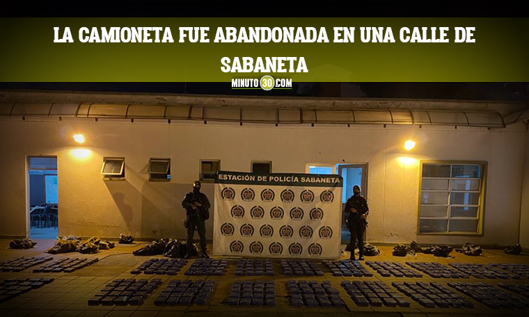 VIDEO: ¡Por ‘buñuelos’ se les cayó la ‘merca’! Encontraron $3 mil millones en cocaína en una camioneta que se voló de un accidente 1 Incautada media tonelada de clorhidrato de cocaina en el municipio de Sabaneta