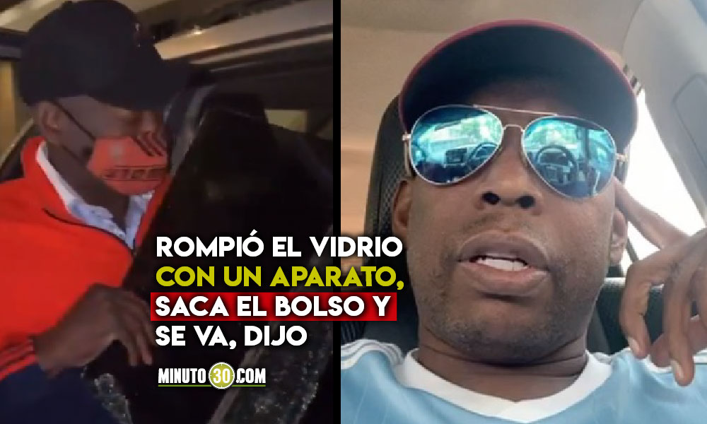 ¡Ampliación! Al 'Tino' se le robaron un bolso de 9 millones de pesos, pero dice que le donaron el vidrio del carro 1 Tino Asprilla y robo de bolso