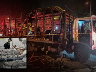 Fotos y videos: Atacaron con explosivos una patrulla del Esmad en Cali 1 Fotos tomadas de Twitter