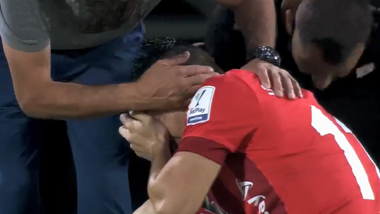 Daniel Hernández estalló en lágrimas tras lesionarse nuevamente