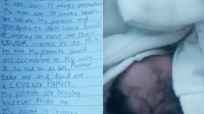 bebe carta reciendo nacido