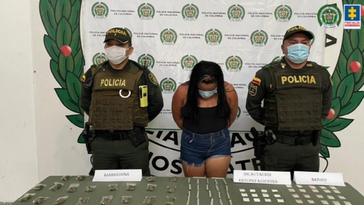 Cárcel para mujer por tráfico de estupefacientes