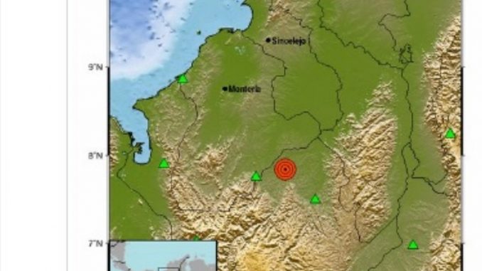 sismo Cáceres - Antioquia