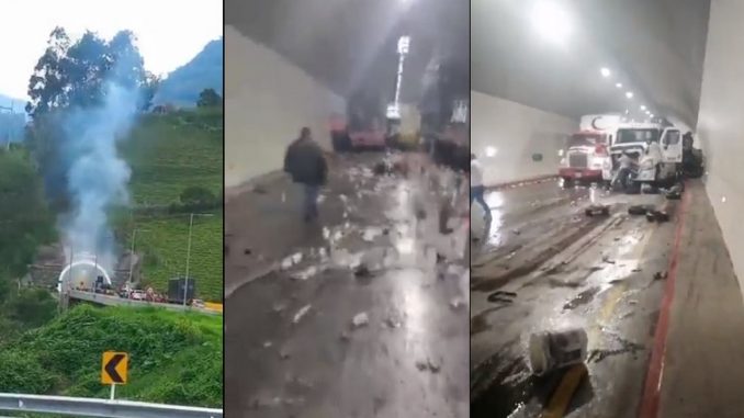 Grave accidente en el Túnel de los Venados Grave accidente en el Túnel de los Venados