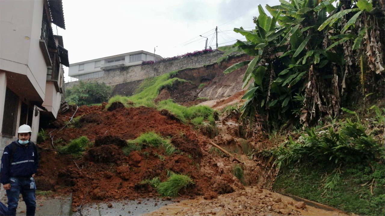 Deslizamiento en Manizales