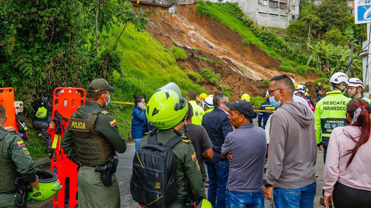 Deslizamiento en Manizales