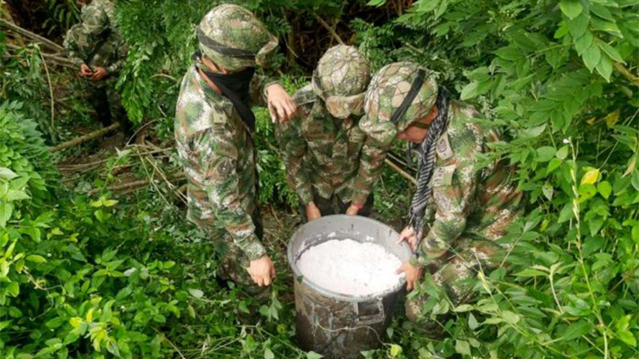 Explosivos hallados en Tumaco