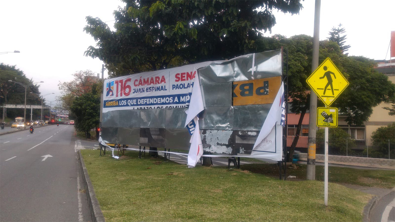 valla Centro Democrático