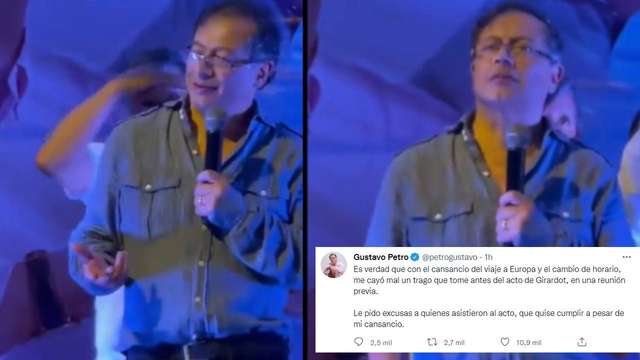 ¡Ay si estaba 'fiesto'! Petro aceptó que tenía 'un traguito' encima en el evento en Girardot