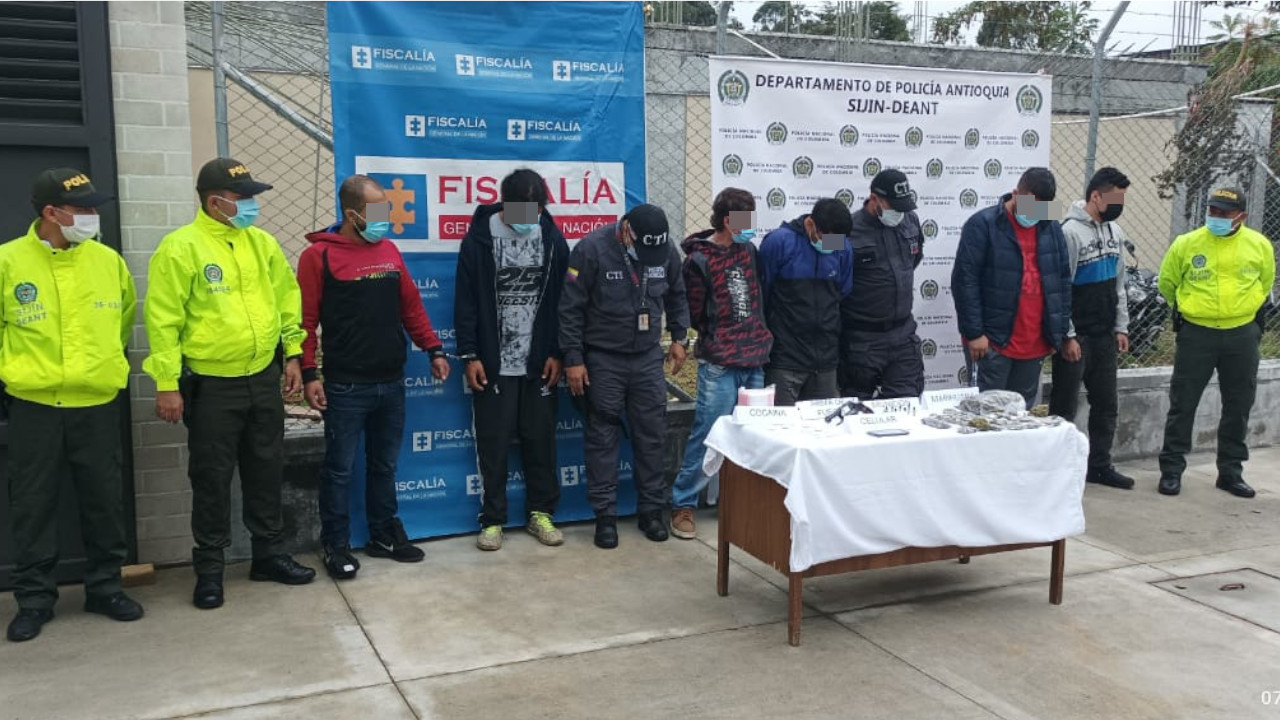 Cogieron a 6 vendedores de vicio en Rionegro