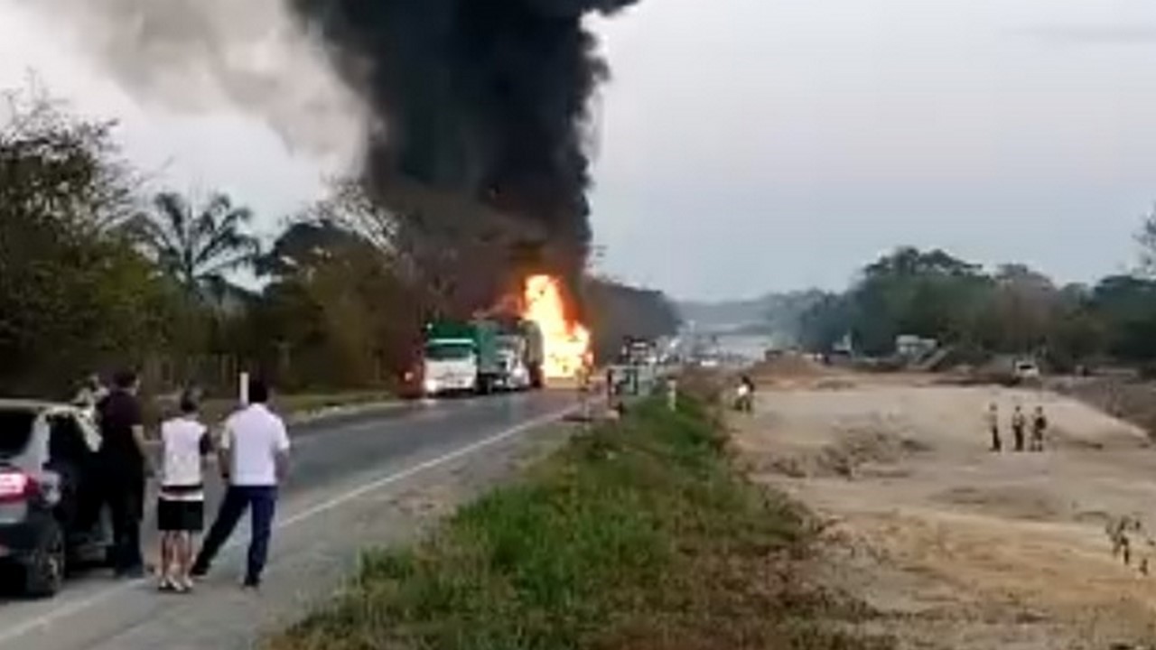 Incendió de camión cisterna en vía de Cesar dejó un muerto
