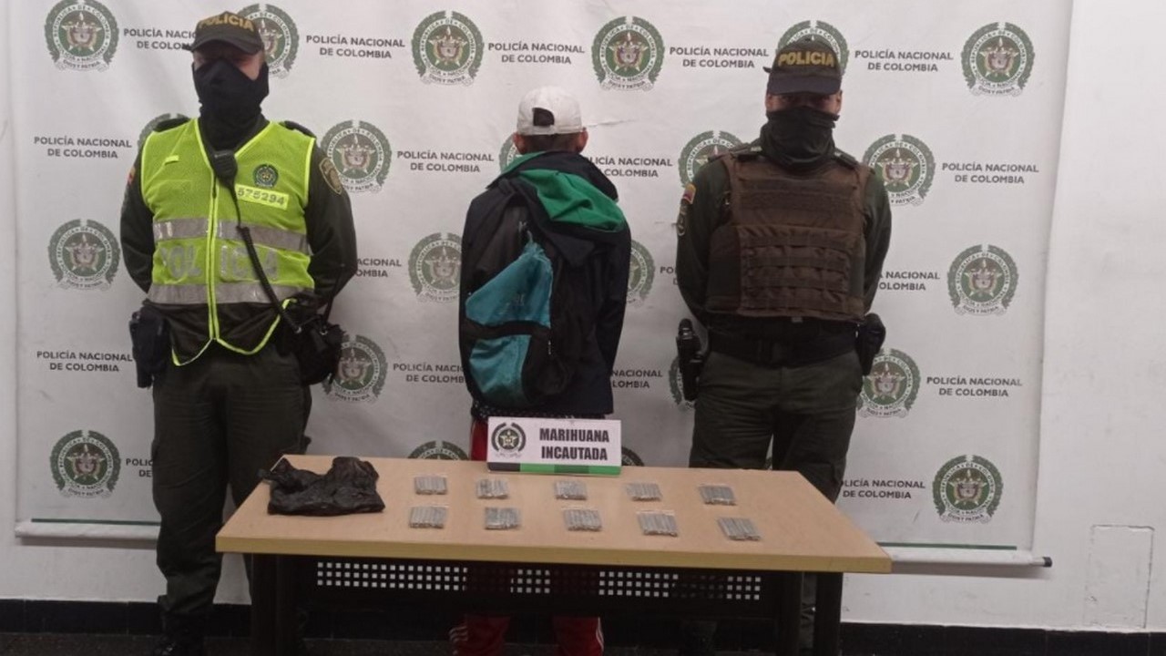 Capturado en Cristo Rey con marihuana