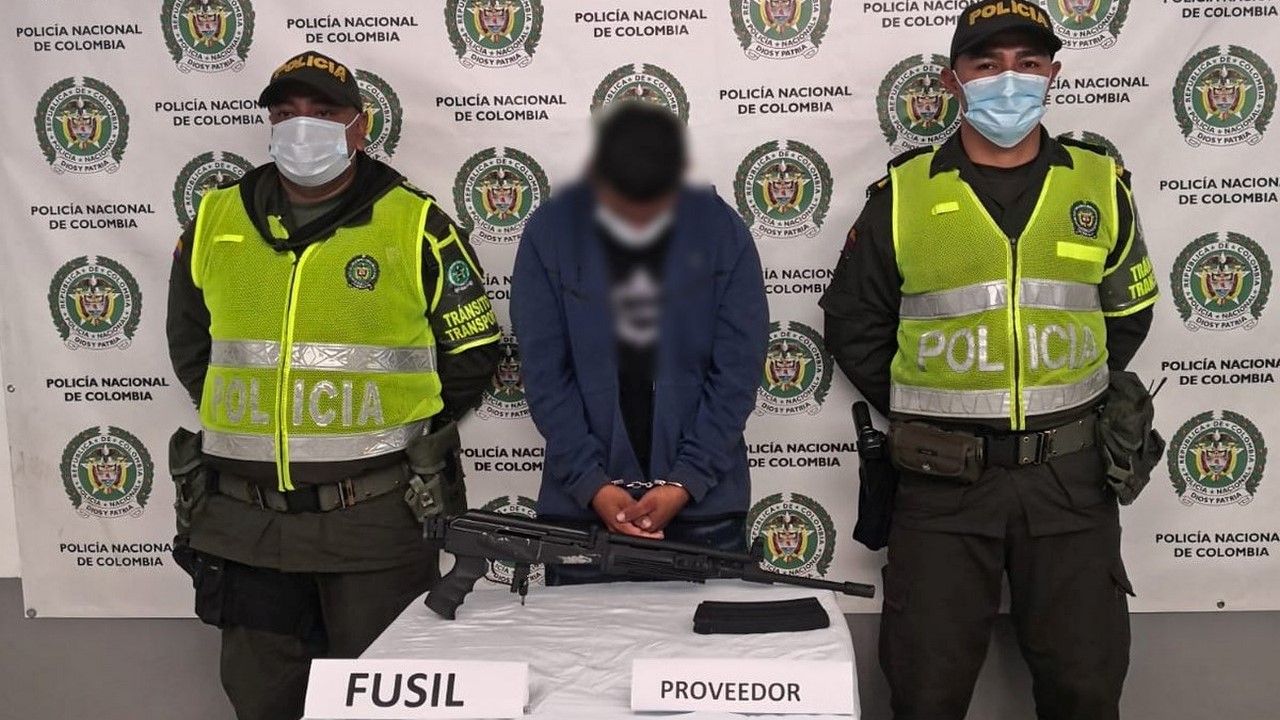 Lo cogieron por Santa Fe de Antioquia con un fusil