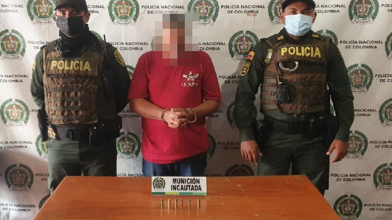 Lo cogieron en Medellín con 6 cartuchos calibre 38