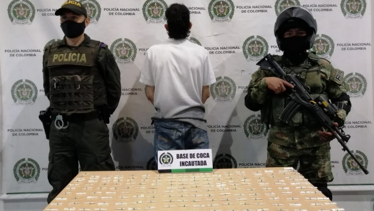 Lo cogieron en el barrio Trinidad con base de coca