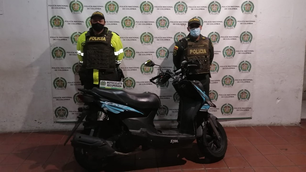 Recuperaron esta motocicleta en El Poblado