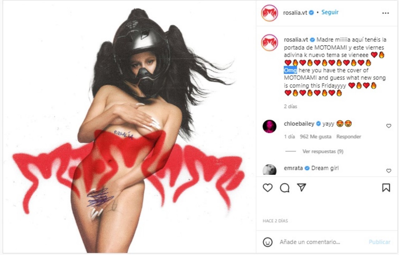 Rosalía se desnuda para la portada de su nuevo álbum Rosalía se desnuda para la portada de su nuevo álbum
