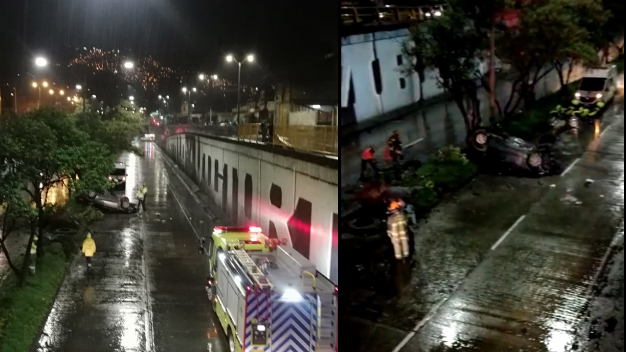 Un carro embistió a cuatro personas en el centro de Medellín, uno de ellos murió