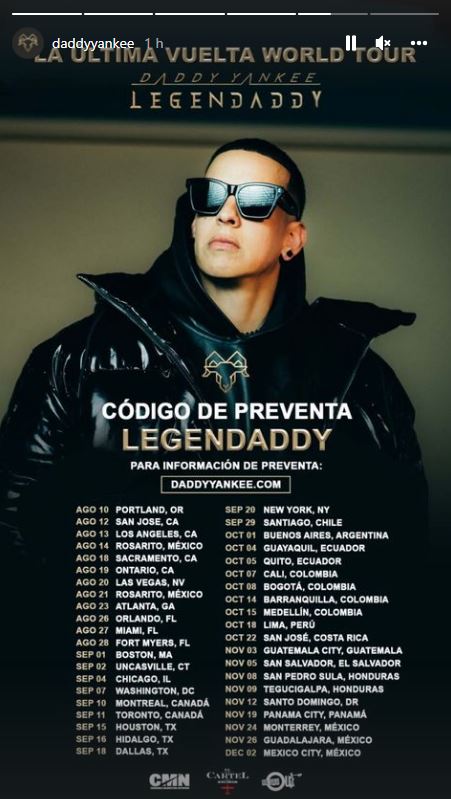 Estás son las fechas de los últimos shows de Daddy Yankee en Colombia 2 Daddy Yankee