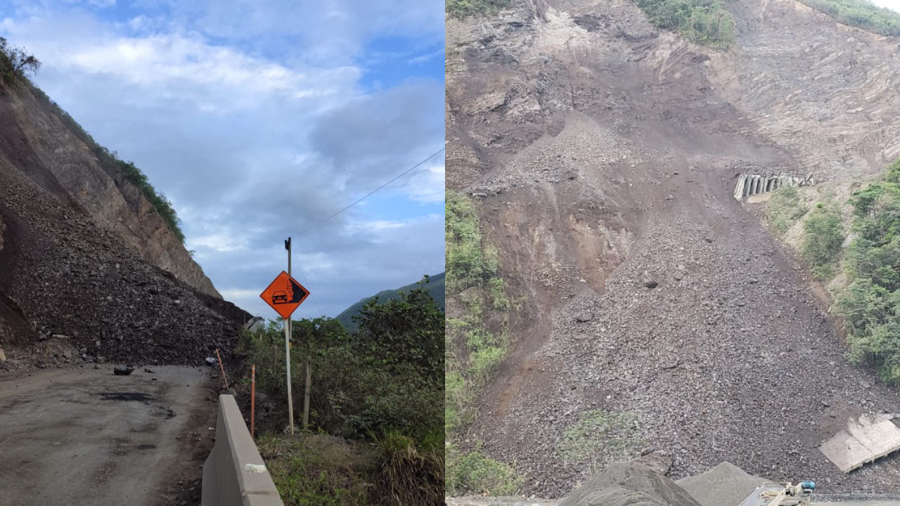 ¡Atención! Por derrumbe no hay paso en la vía entre Medellín y Urabá