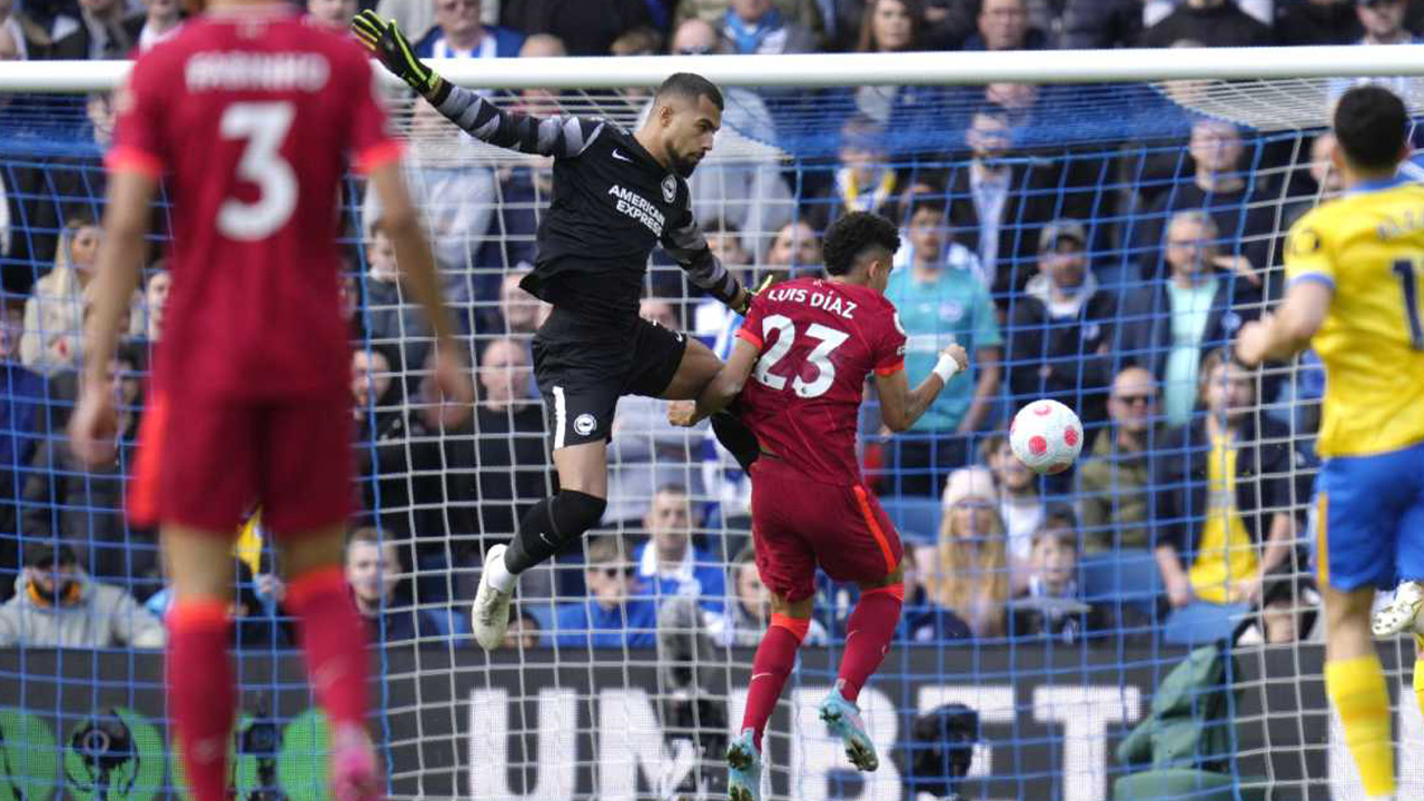 Gol de Luis Díaz tiene ganando al Liverpool