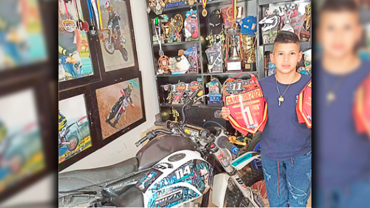 Miguel Ángel López, campeón de motocross