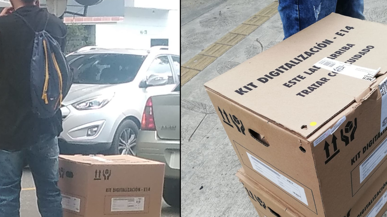 [Video] Reportan que vieron a un ‘pelao’ bien campante con cajas del kit para el conteo en Envigado