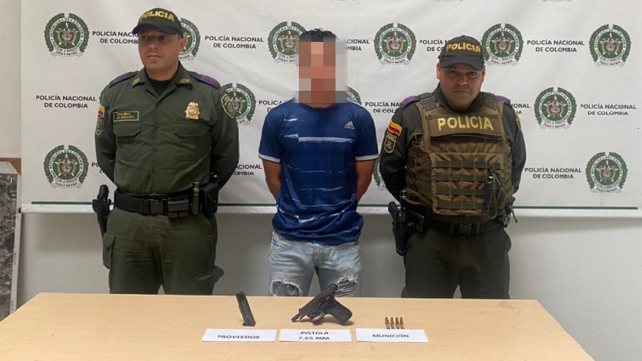 Lo cogieron en Belén Aguas Frías con una pistola