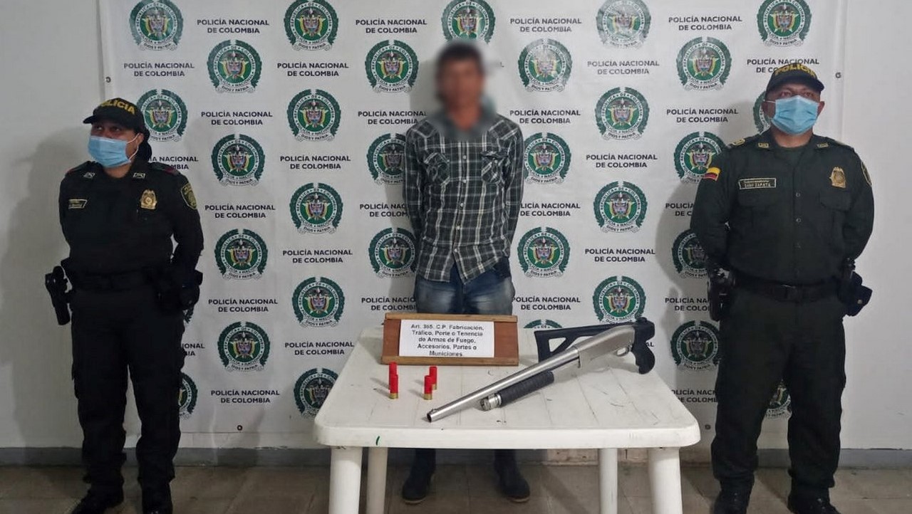 Lo cogieron en Pueblorrico, Antioquia con una escopeta