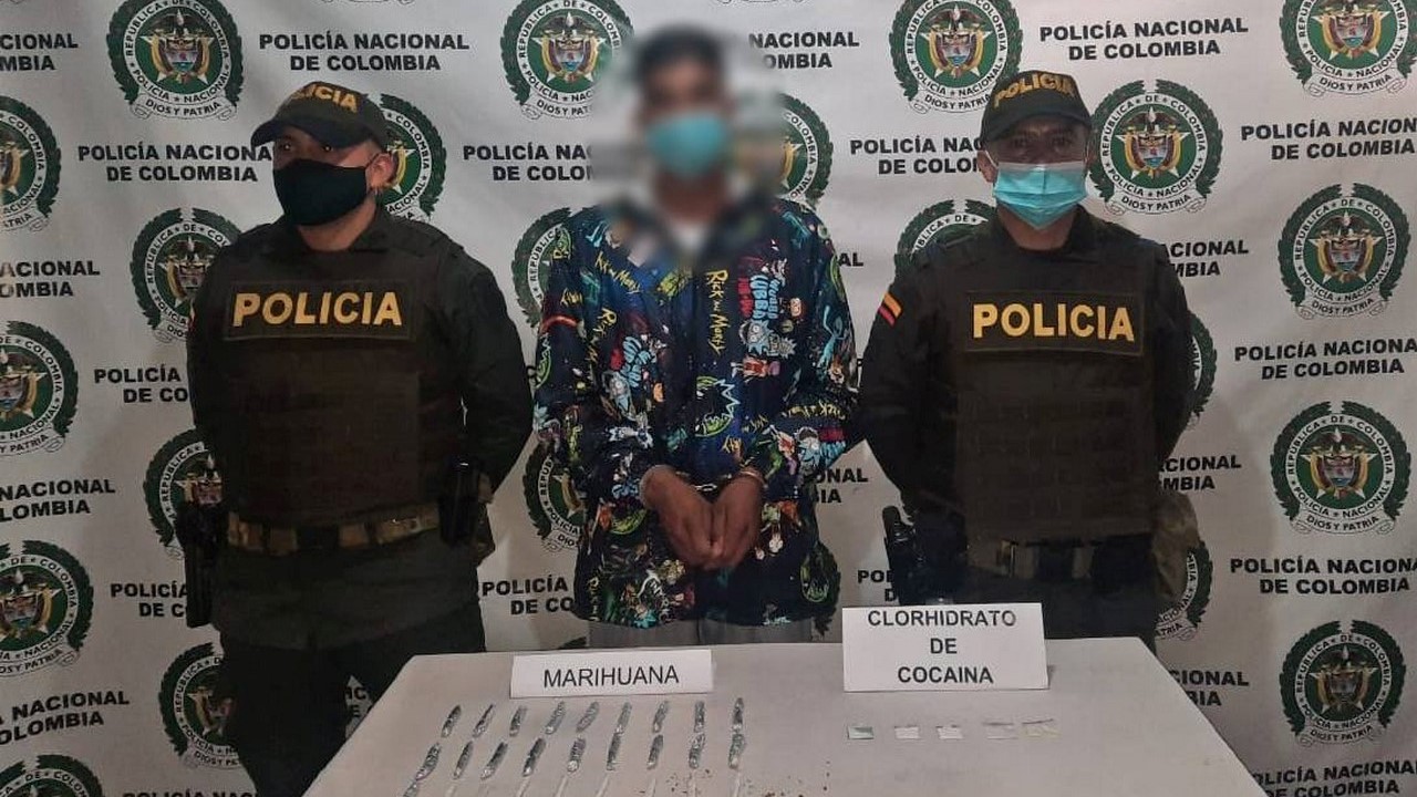 Capturado en Vegachí con marihuana y clorhidrato de coca