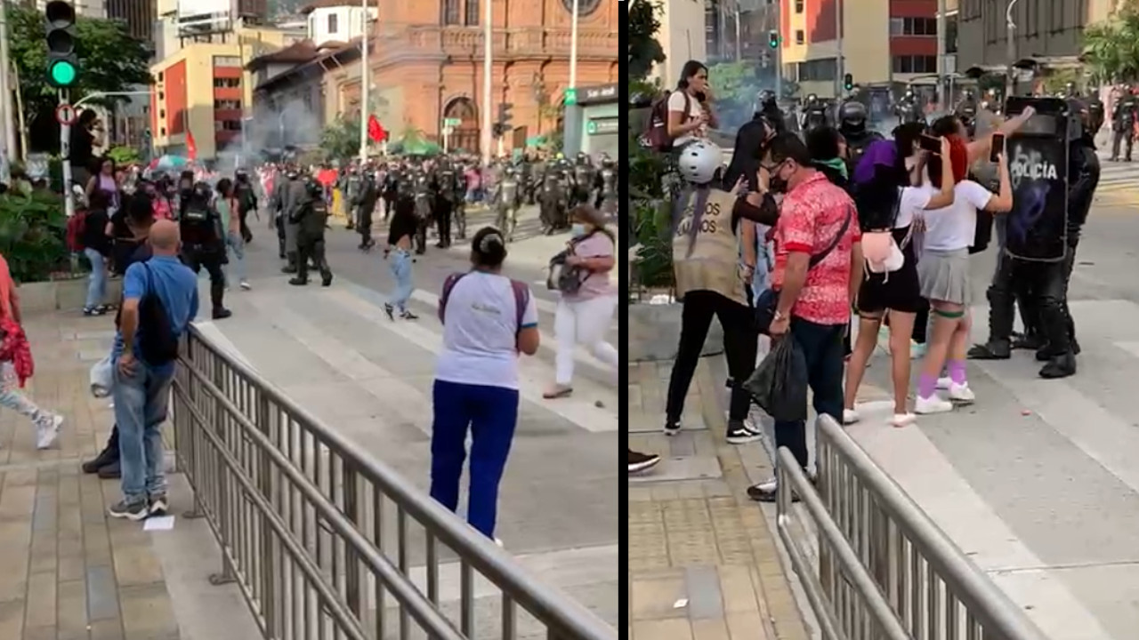 [Video] Reportan disturbios en la Avenida Oriental de Medellín
