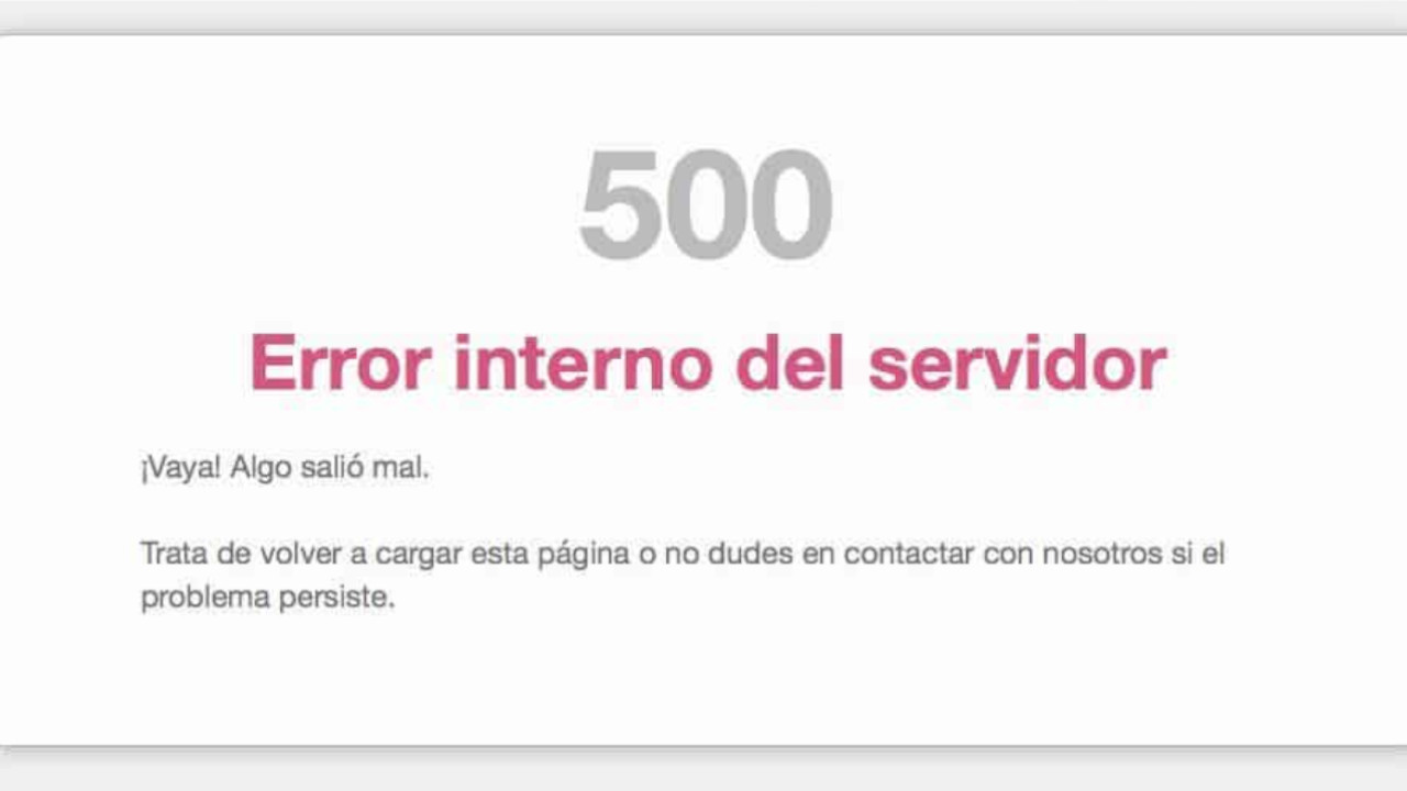 error en la página Registraduría