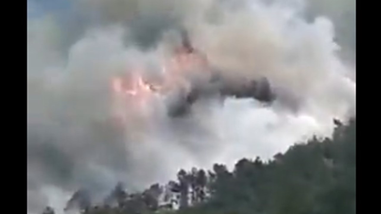 incendio avion china