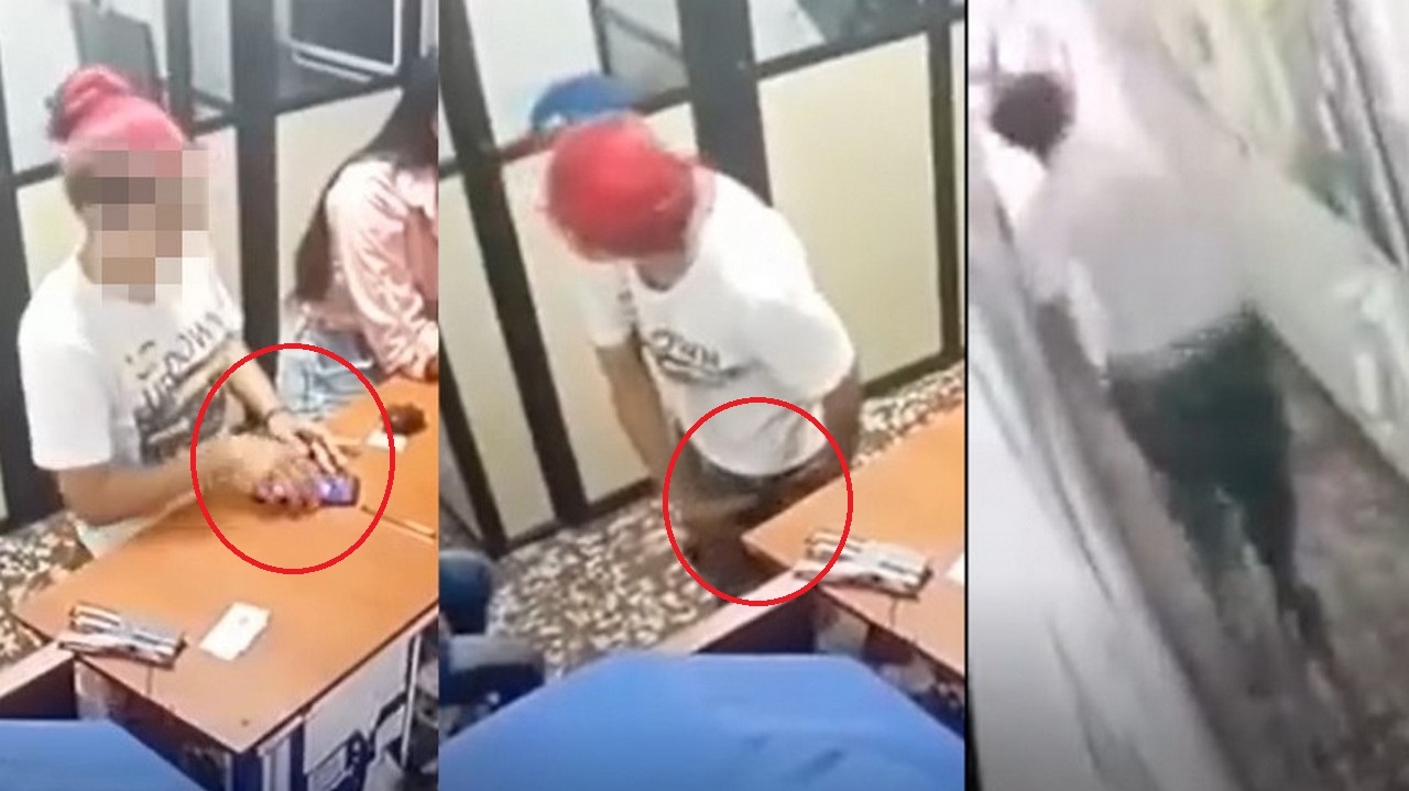 Video: ¡Qué ‘lisa’! Se robó un celular en un café internet de Copacabana y salió corriendo