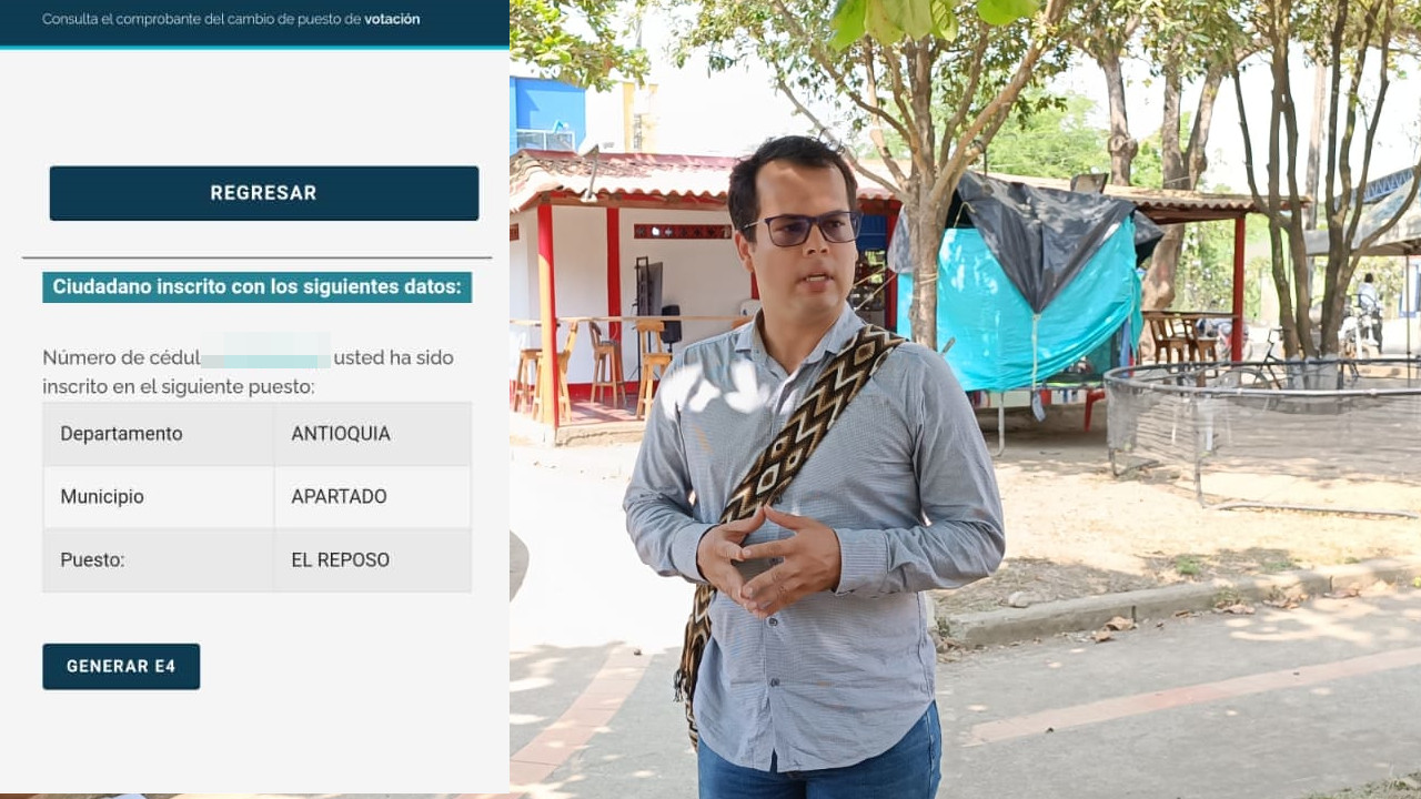Esteban Manco, candidato a las curules de paz por Urabá denunció que no lo dejaron votar