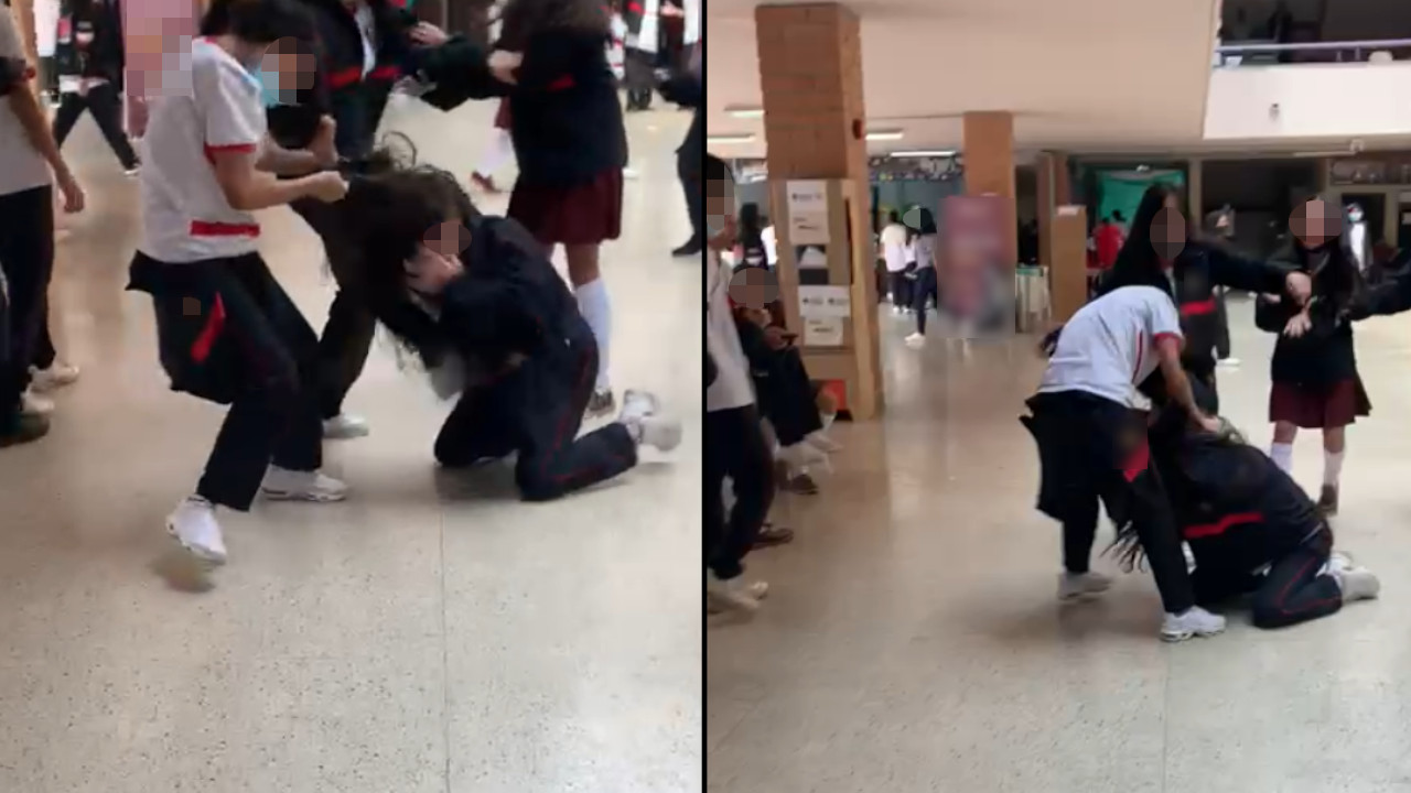 [Video] Compañeras 'mechonearon' a una niña en colegio de Medellín