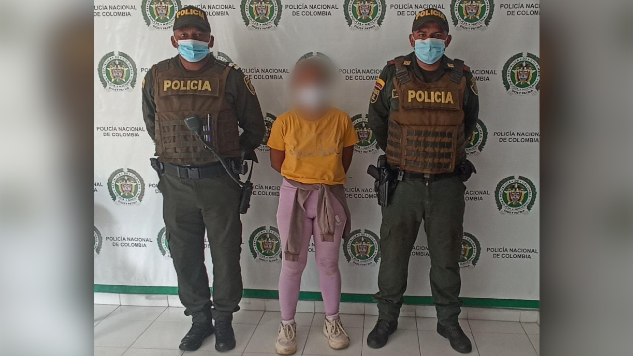 Capturaron a una mujer que le estaba pegando con una tabla a una menor en el rostro