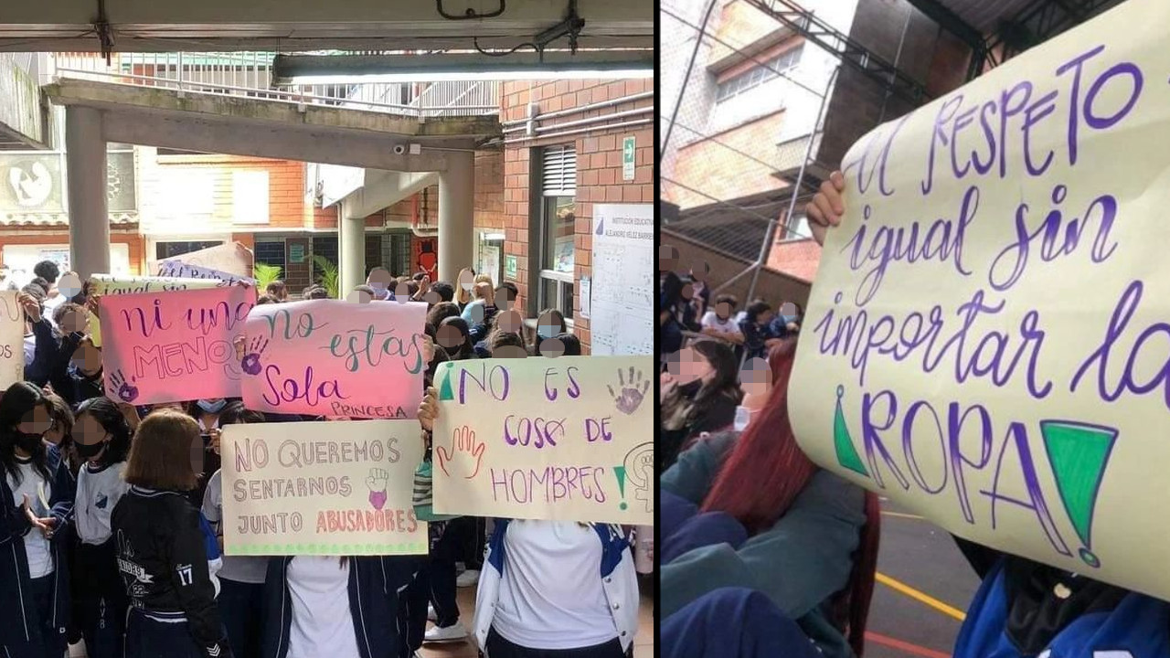 [Video] Estudiantes de un colegio en Envigado alzan la voz y denuncian acoso sexual por parte de un alumno a sus compañeritas