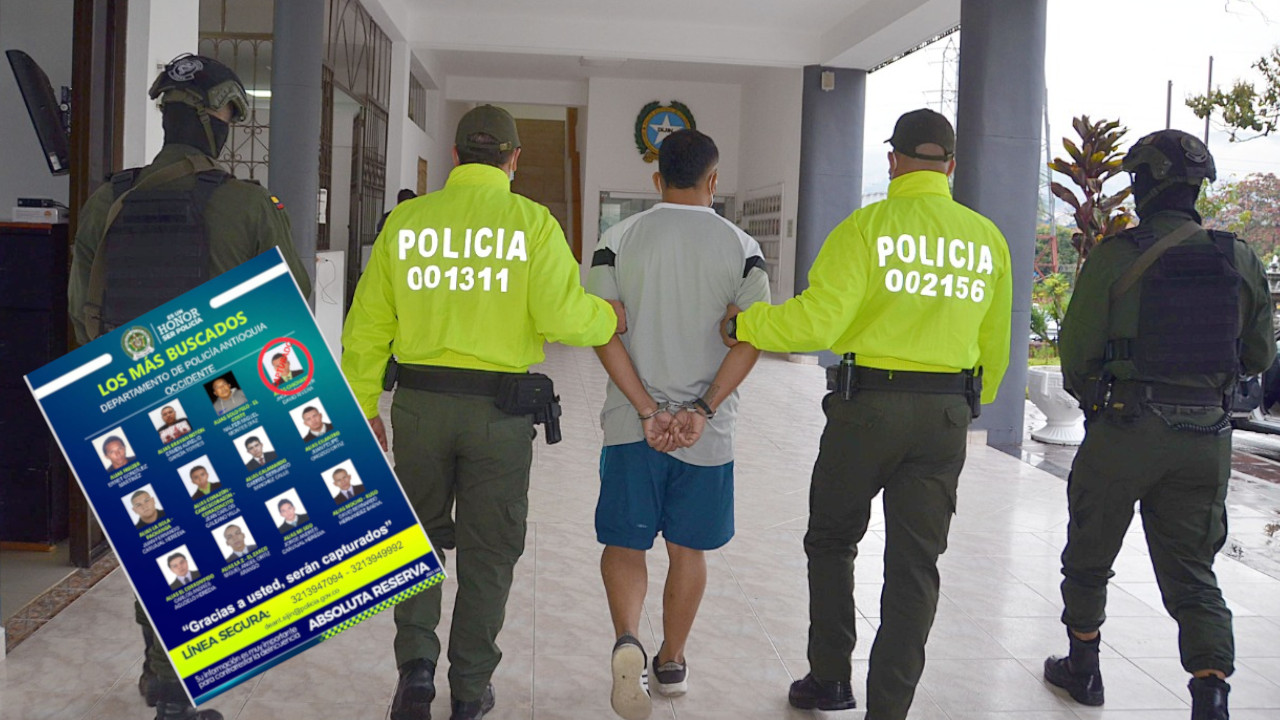 Cogieron a 'Chicharro' en Medellín, era uno de los más buscados en el occidente antioqueño