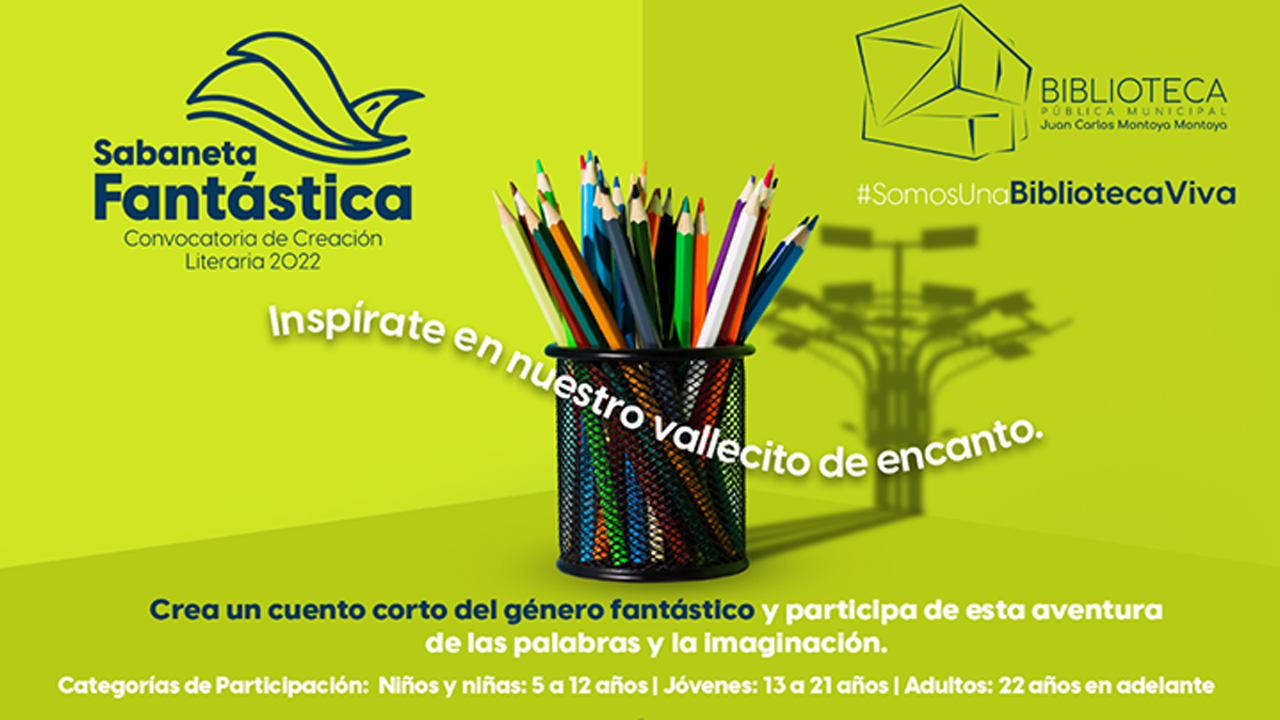 ¡Apúntese pues! En Sabaneta abren convocatoria para participar escribiendo cuentos cortos