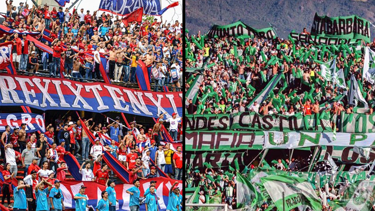 La ciudad de Medellín vivirá una doble jornada de fútbol paisa con presencia de ambas hinchadas