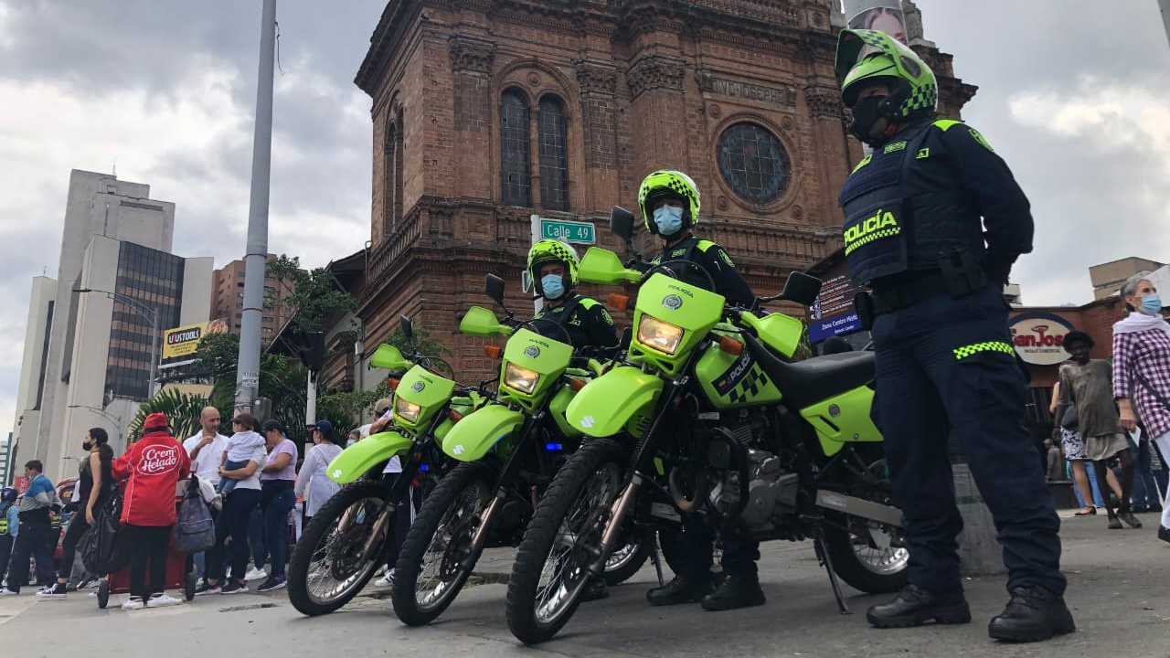 166 personas fueron capturadas en el Valle de Aburrá durante la Semana Santa