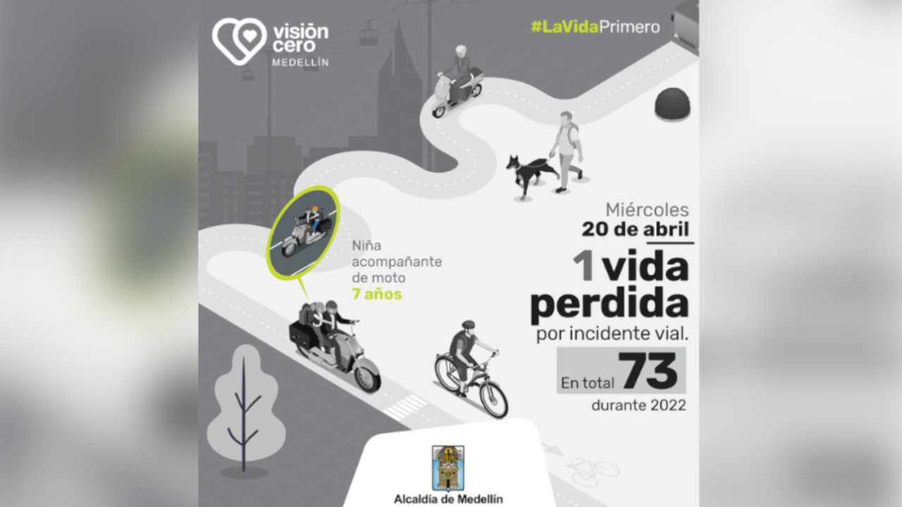 ¡Demasiado doloroso! Niña de 7 años murió en un accidente de tránsito en Robledo