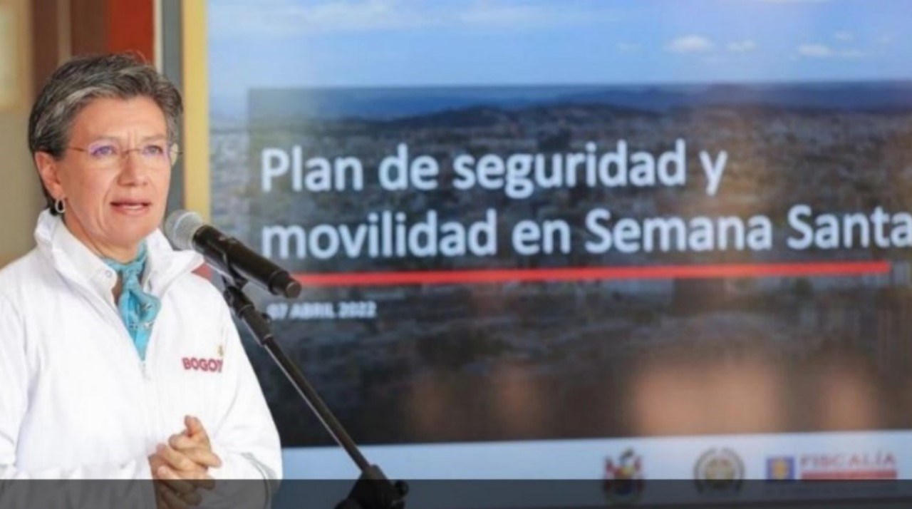 Alcaldesa de Bogota presento medidas de seguridad para Semana Santa
