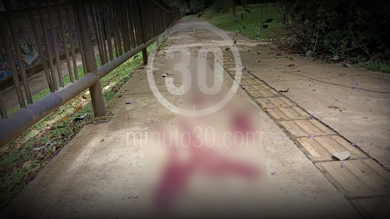 Apuñalaron a un hombre hasta matarlo por el Parque de la Bailarina en El Poblado